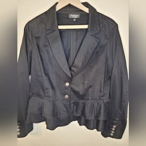 Katherine's New York Black Peplum Blazer
